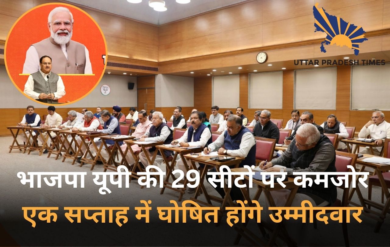 भाजपा इन 29 सीटों पर है कमजोर, एक सप्ताह में घोषित होंगे उम्मीदवार