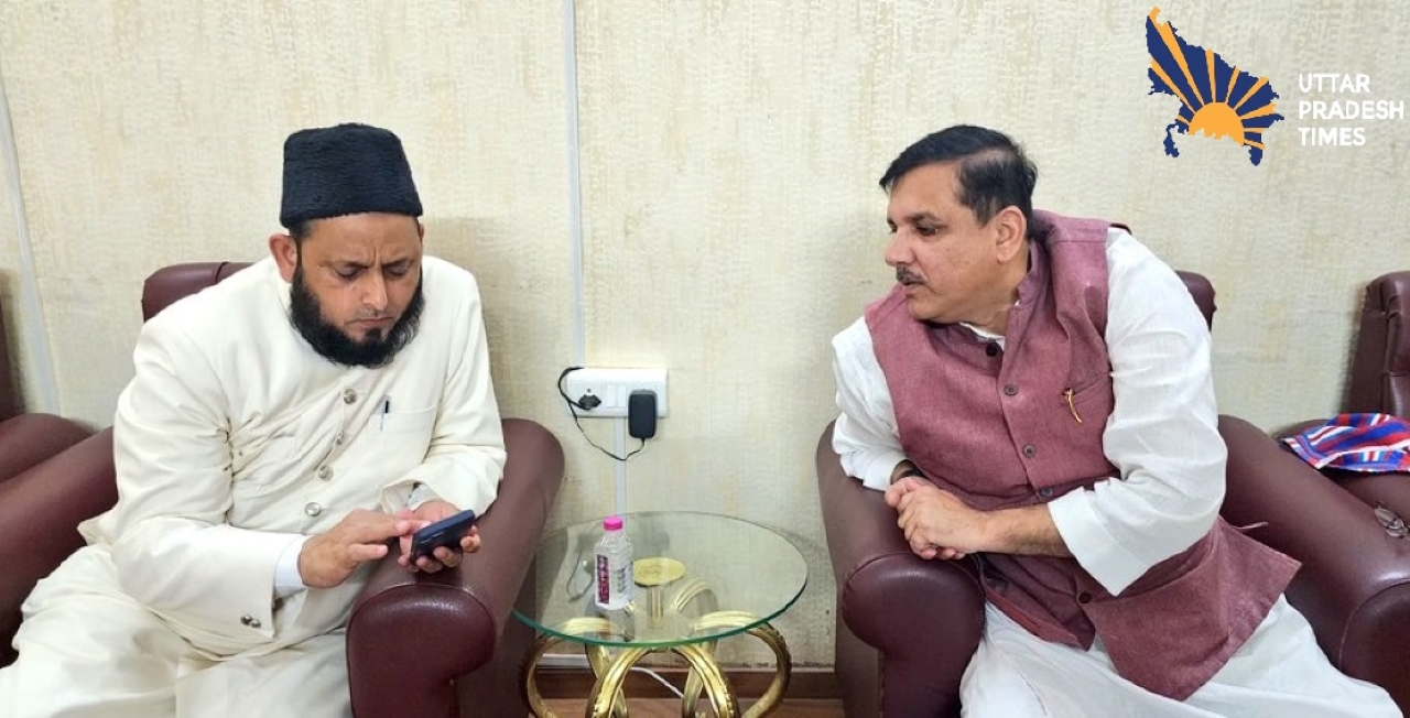 aap mp sanjay singh meet Maulana Firangi Mahali over Waqf Amendment