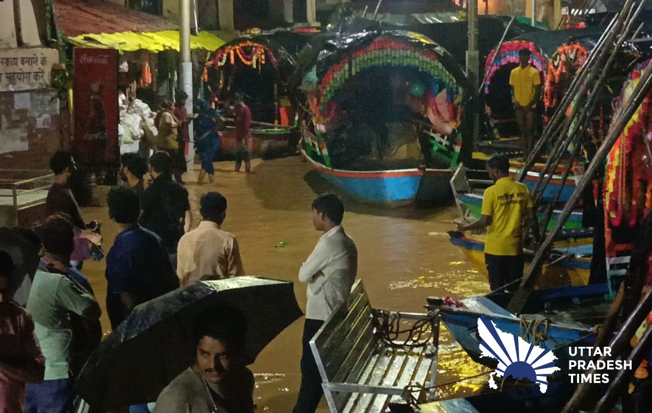 चक्रवाती तूफान से मंदाकिनी-वर्दहा नदियों का जलस्तर बढ़ा, रामघाट में बाढ़ से हड़कंप