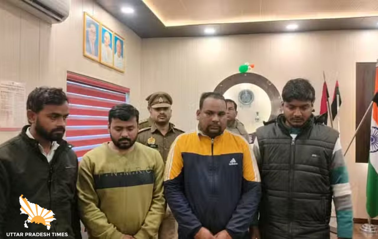 पुलिस ने गैंग के मुख्य आरोपी समेत चार लोगों को किया गिरफ्तार, छह आरोपी फरार