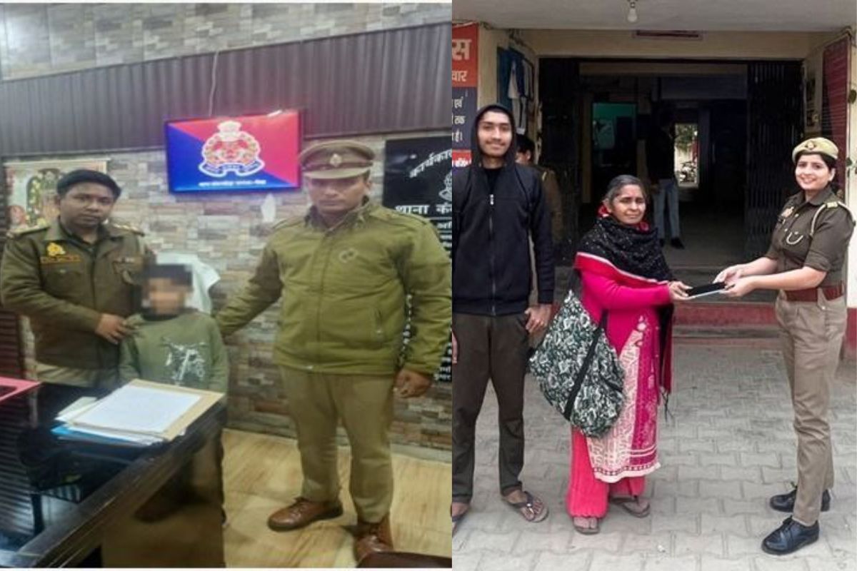 मेरठ पुलिस की बदौलत मां को मिला गुमशुदा बच्चा और युवक को खोया मोबाइल तो बोले थैक्स यूपी पुलिस