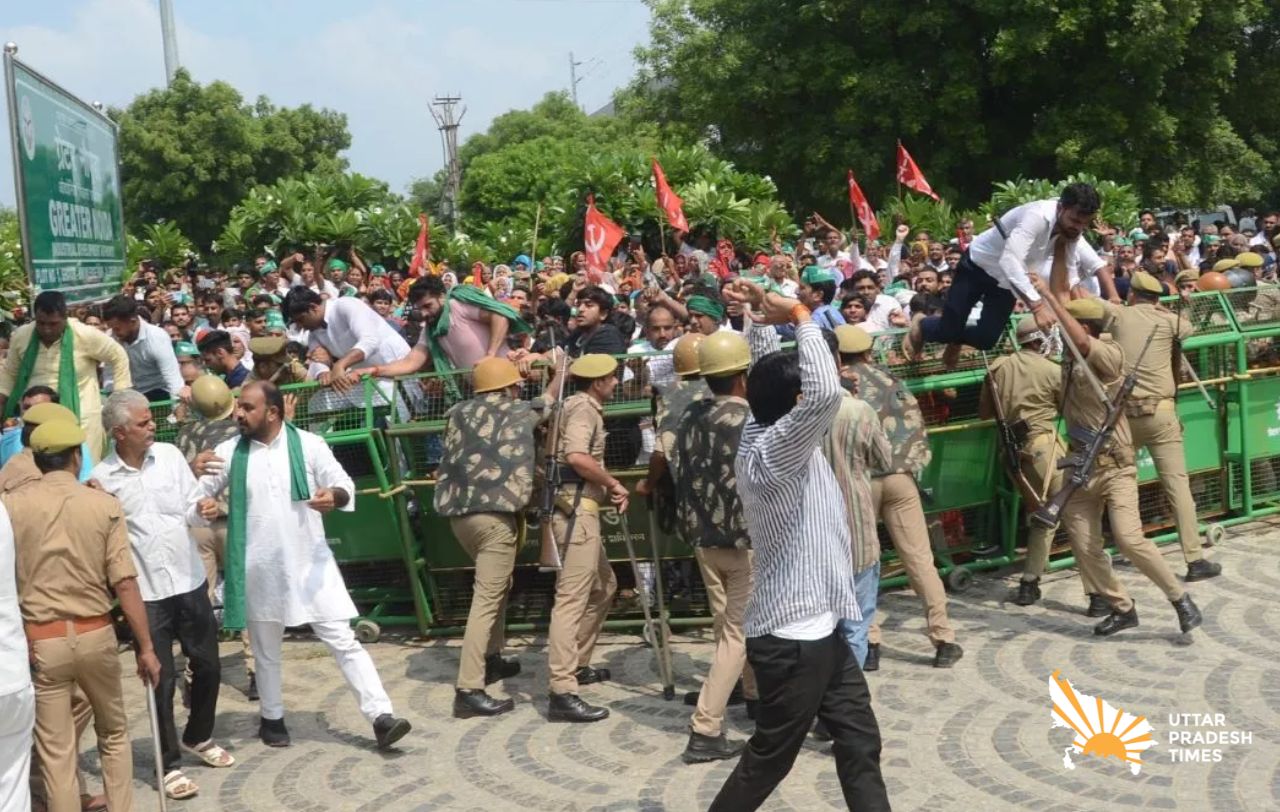 नोएडा के सारे किसान नेता देर रात गिरफ्तार, सीएम योगी ने कहा- 'अराजकता फैलाने की छूट किसी को नहीं'