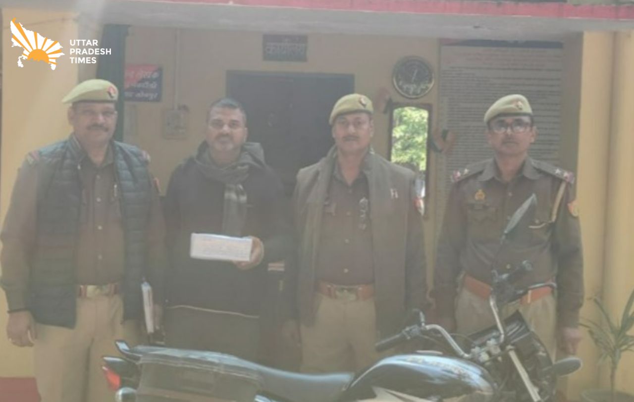 नेवढ़िया पुलिस की मुठभेड़ में अन्तर्जनपदीय चोर गिरफ्तार, पैर में गोली लगी