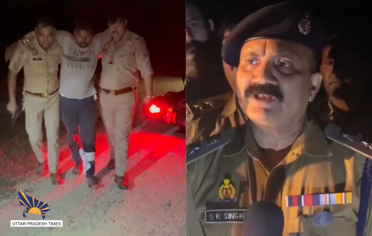 गांजा तस्करों की पुलिस से हुई मुठभेड़, दो बदमाश किए गए गिरफ्तार