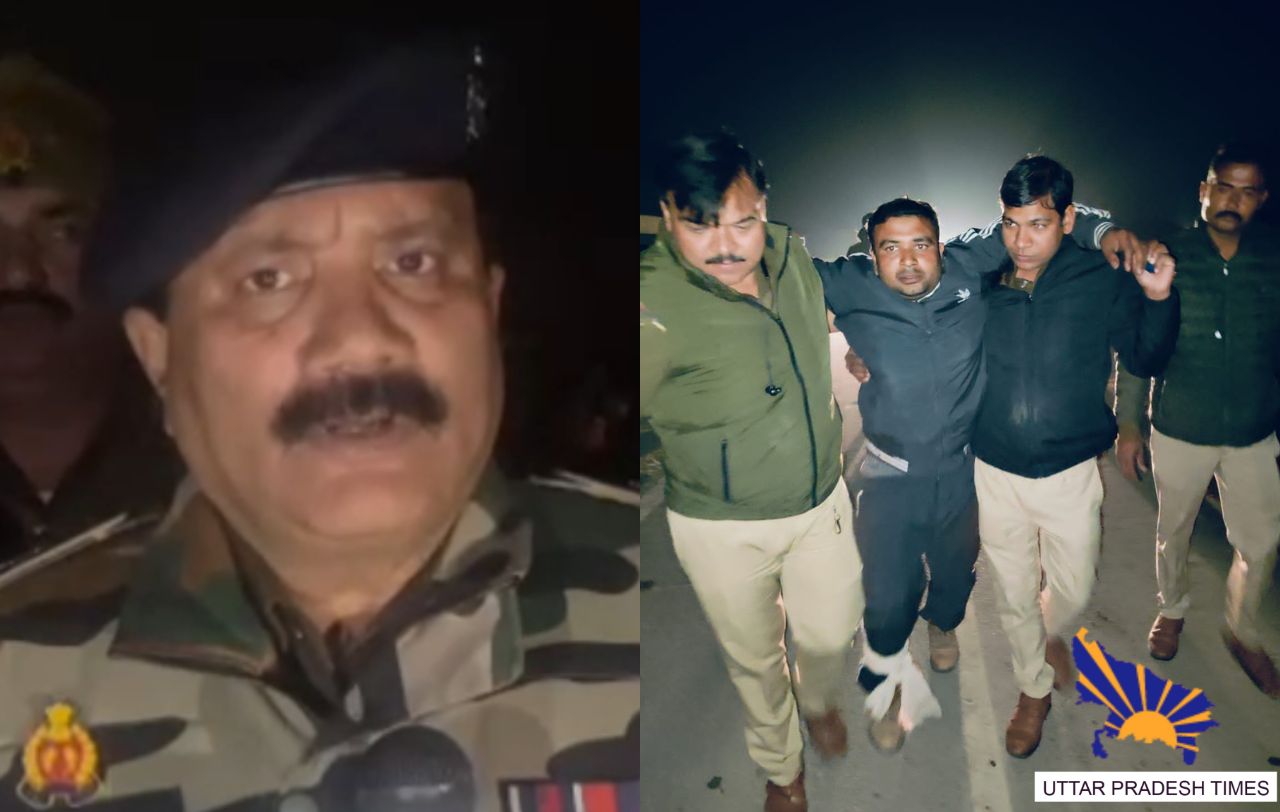 हाइवें पर लूट व चोरी की घटना को अंजाम देने वाले शातिर बदमाश से पुलिस की हुई मुठभेड़, पुलिस ने एक बदमाश को किया गिरफ्तार