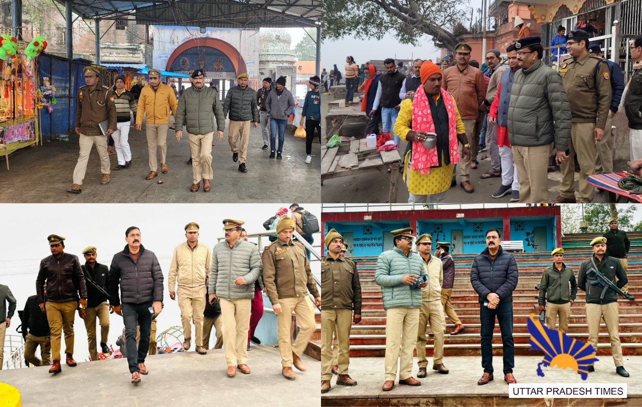 पुलिस अधिकारियों ने घाटों का निरीक्षण कर दिए आवश्यक दिशा निर्देश....